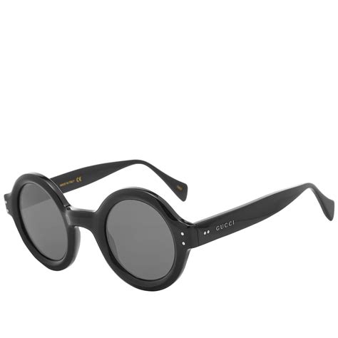 gucci round frame acetate sunglasses|Gucci 55mm round sunglasses.